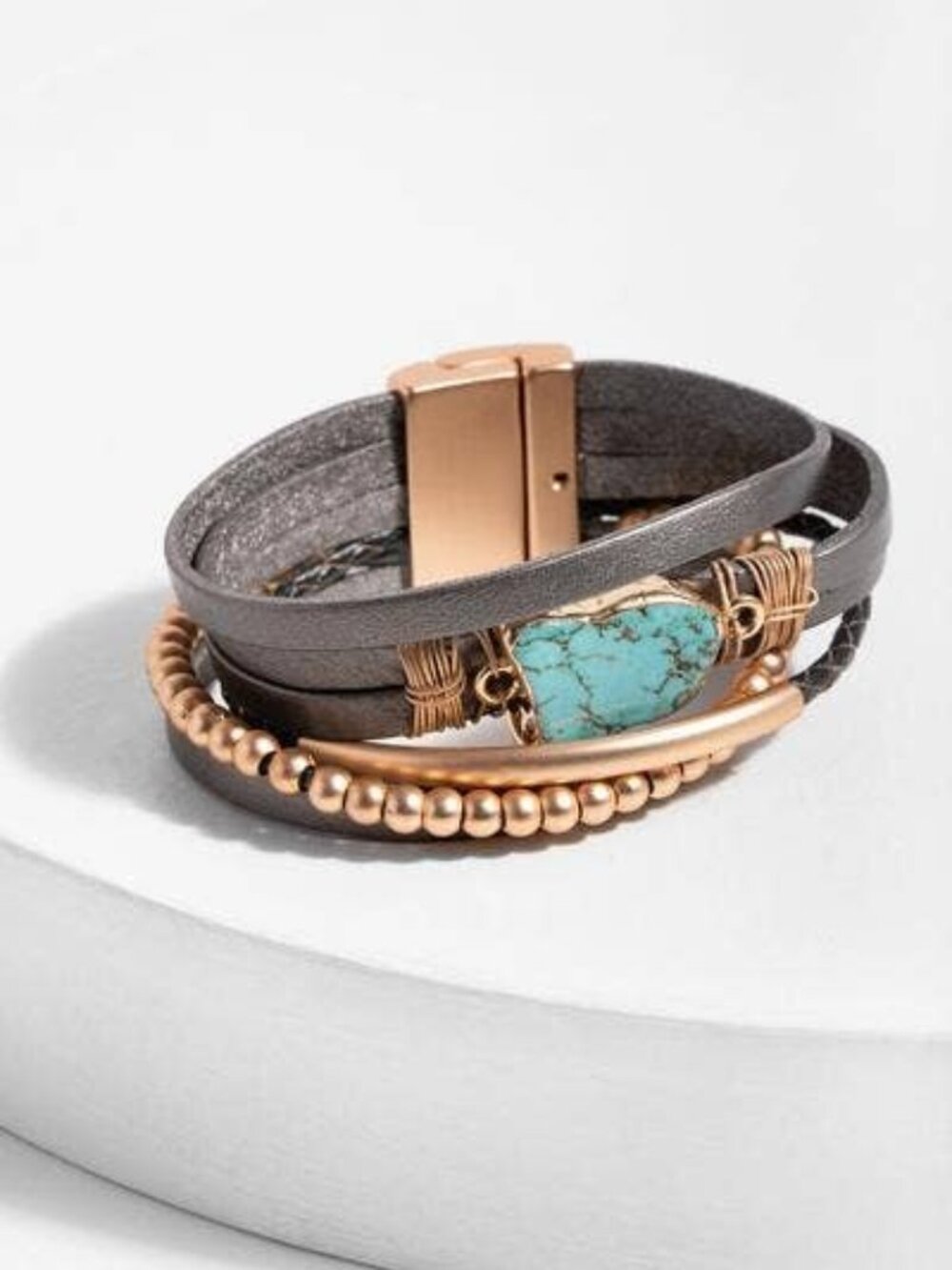 Beach Bound! Saachi Playa Leather Wrap Bracelet - NWT